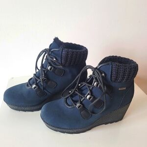 Storm COUGAR Pamela Suede Wedge Waterproof Fur Boots